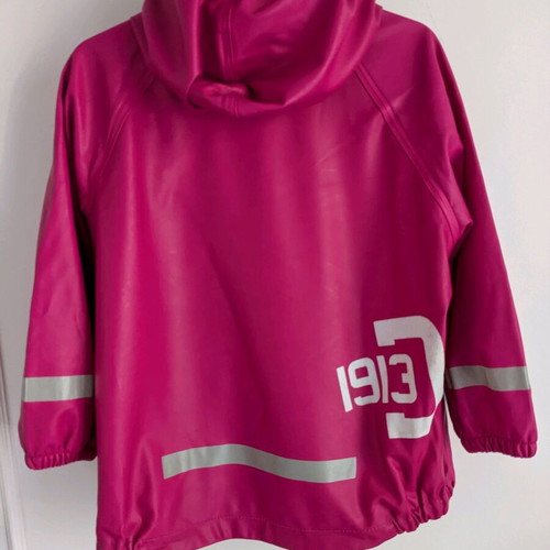 Didriksons waterproof jacket used, size 100 cm, pink