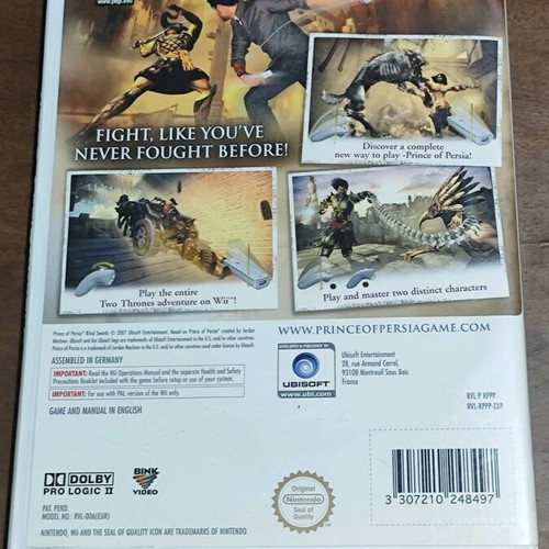 Prince of Persia Rival Swords Wii like new