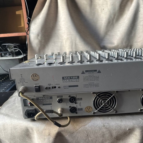 Acustica MX12E Mixer and M450 Amplifier used, 2x200W RMS