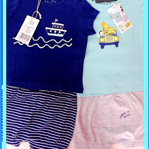 Petit Bateau Baby Clothing Set New 2 Pieces 9–12 Months Organic Cotton