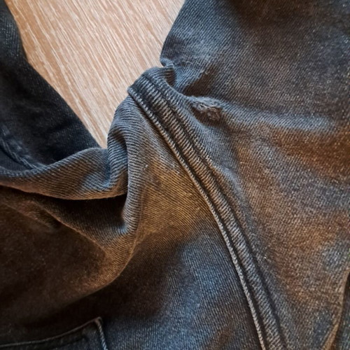 Bershka black men's pants XL used with wear between legs