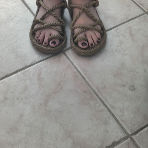 Bohonomad sandals used, sizes 37 and 38, beige
