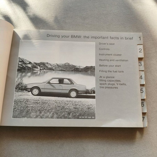 BMW 316 Service Manual 1983 used with official Europe service book