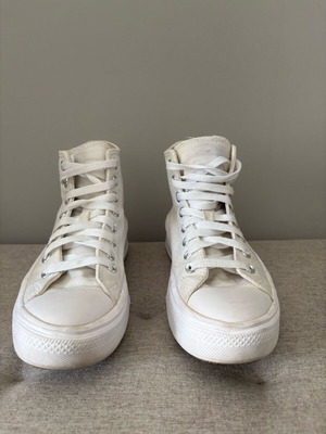 Converse All Star white platform boots used, size 38