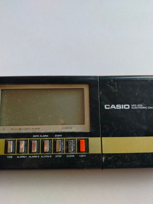 Casio MQ-200 vintage calculator and clock used, not working