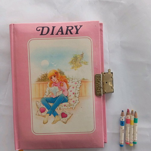 Vintage personal diary used from the 1980s