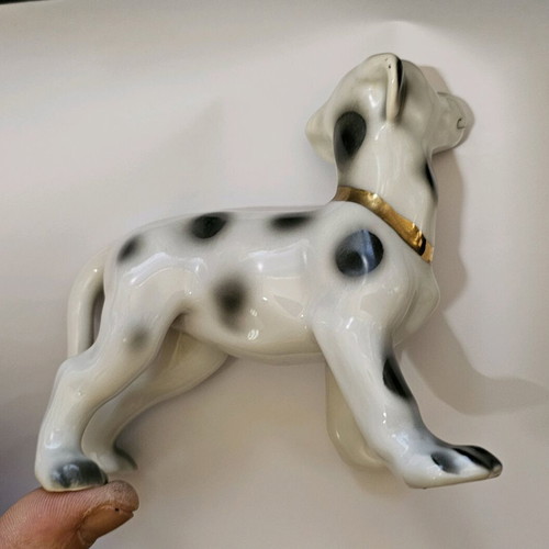 Dalmatian porcelain dog figurine like new