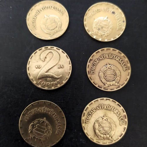 Hungarian Forint coins used, pack of 25 pieces