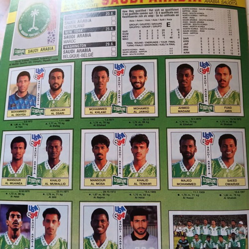 Panini World Cup USA 1994 empty collectible album