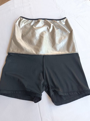 Born Uncommon Sauna Waist Trainer Shorts Black Size M like new