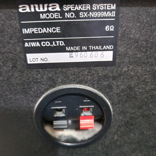 Aiwa SX-N999 three-way speakers, 160 watt, 6 ohms