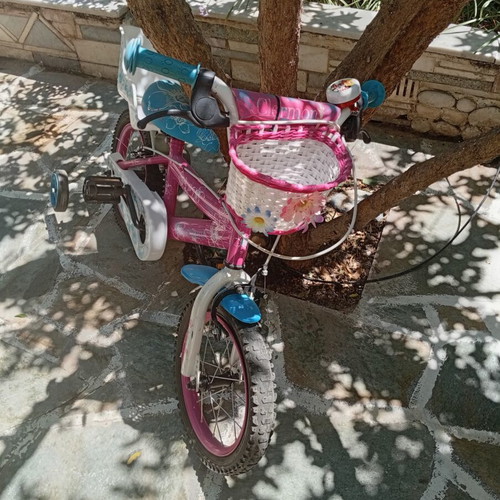 Children's bicycle with training wheels