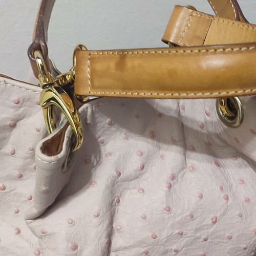 Maurizio Taiuti pink leather handbag like new