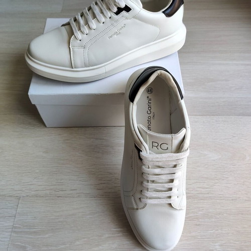 Renato Garini sneakers size 46 like new, white with black detail
