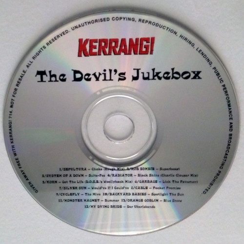 Metal CD pack used from 90s magazines, 9 discs