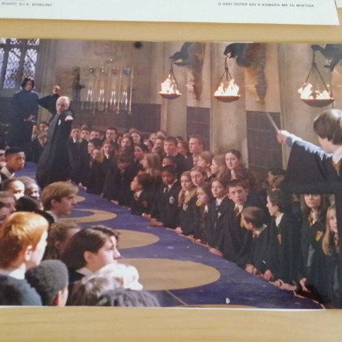 Harry Potter Warner Bros. collectible photos used, set of 4 from first two movies