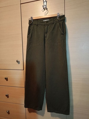 Zara dark olive green pants like new