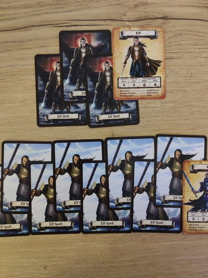HeroQuest fanmade card set for Elf hero like new