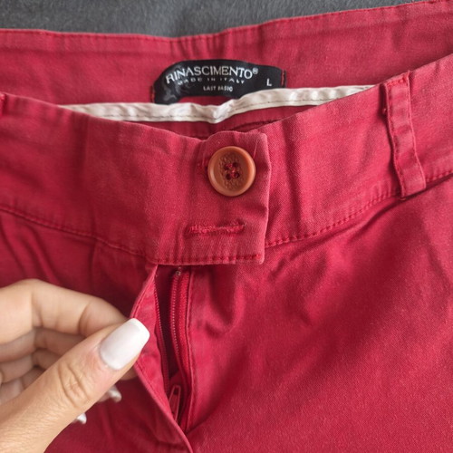 Rinascimento Chino Pants size L red like new