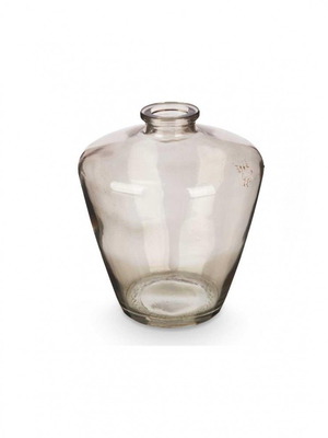 Glass vase gray narrow mouth new Φ10.5H13cm