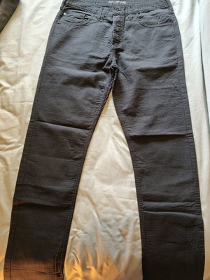 Men's black fabric pants like new, size 44/34
