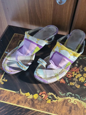 Πέδιλα Dolce & Gabbana μεταχειρισμένα, πολύχρωμα, μέγεθος 38