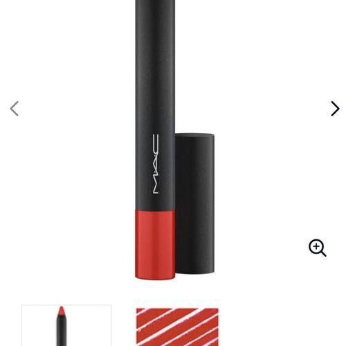 MAC Velvetease Lipstick Pencil red long-lasting, like new