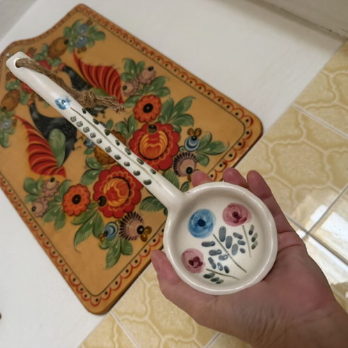 Decorative handmade painted spoon new