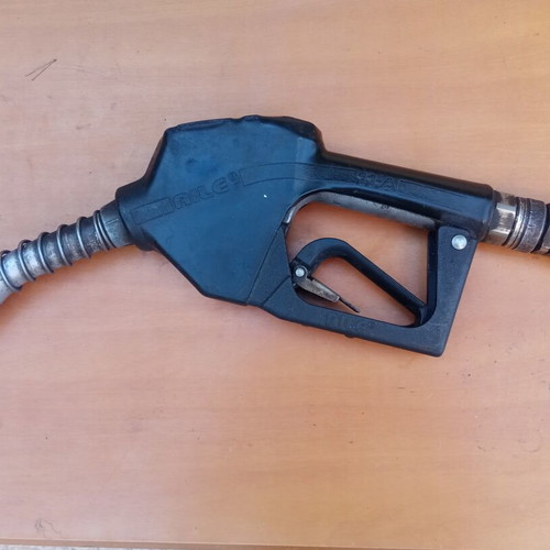 Fuel nozzle Φ20, AILE 11-A, curved aluminum, automatic with 3/4 connector