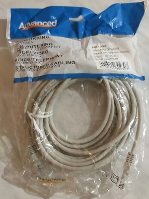 Patch Cord new 5 meters gray A-UTP CAT5e