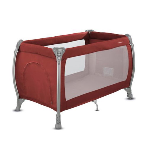 Inglesina Lodge 2-level playpen like new with burgundy mattress 126x72cm