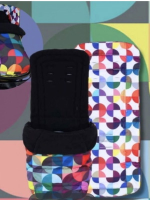 Cosatto footmuff used 2-in-1 for stroller with double-sided fleece and cool fabric