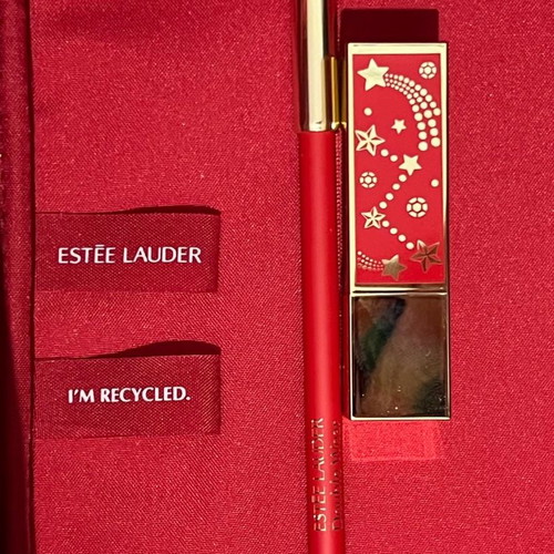 Estée Lauder set Lipstick Starlet Red limited edition and Double Wear 24H Lip Liner new