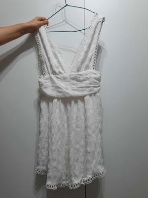 Shein summer dress new, white, size M