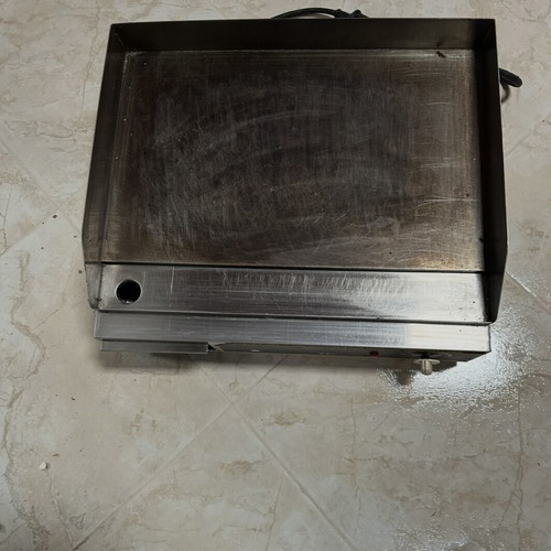 Electric Griddle professional used, inox cooking plate