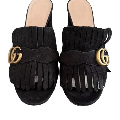 Gucci Marmont Mules No.38.5 new, black