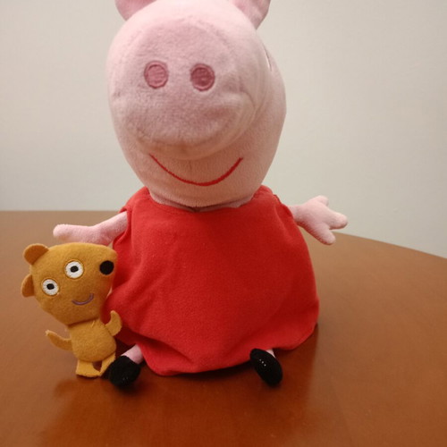 Peppa Pig plush with Teddy bear like new