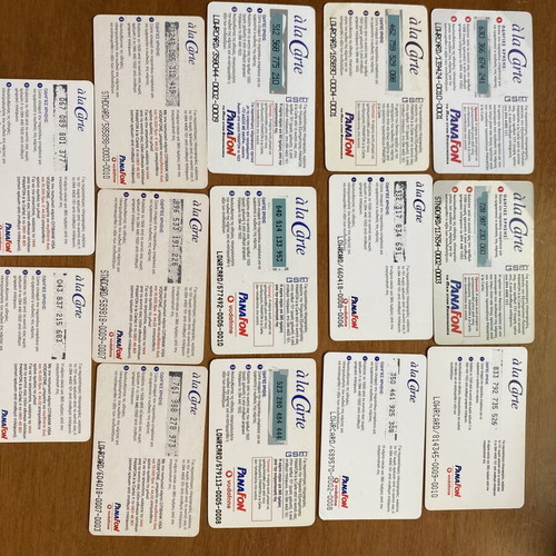 Phone cards like new, set of 14 different