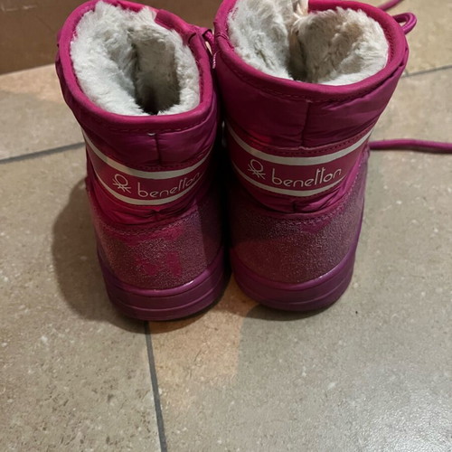 Benetton children's winter boots size 35 pink new