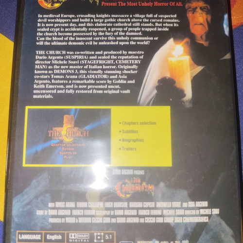 The Church DVD by Dario Argento with Greek subtitles