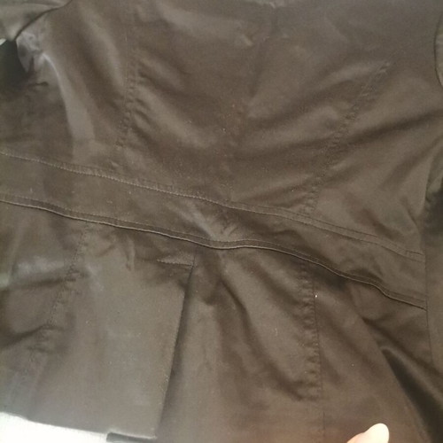 Madlen jacket black like new, fitted, satin