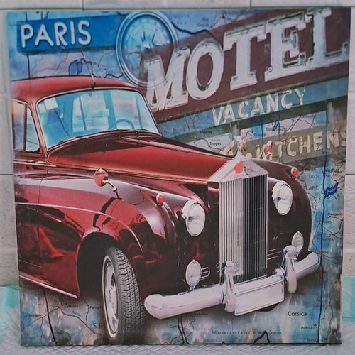 Paris-themed canvas print 40x40cm
