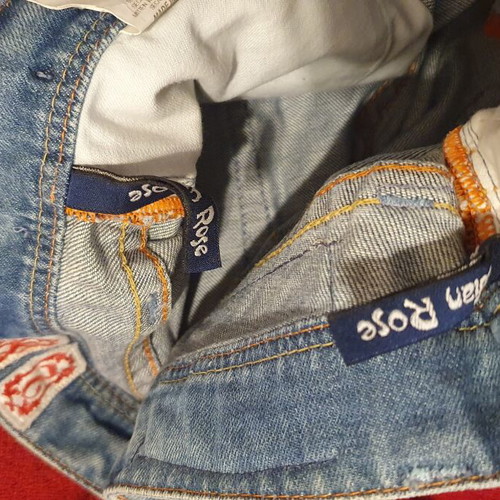Indian Rose women's denim shorts XS new, blue