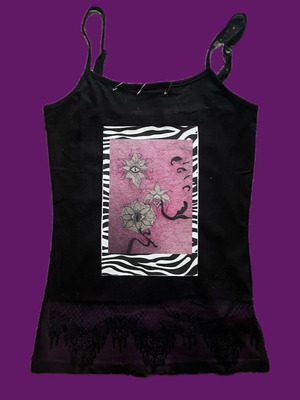 Reworked black top, size S