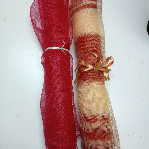Two Rolls of Netting Like New for Wrapping Flowers and Gift Baskets