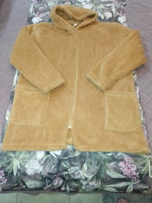 Women's cardigan like new, beige, polyester XXL