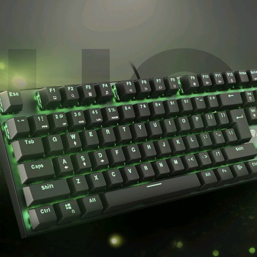 Genesis Thor 300 TKL Mechanical Keyboard with Green Backlight and Blue Outemu Switch new
