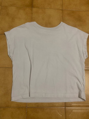 H&M short-sleeve shirt like new, kids white size 152 cm