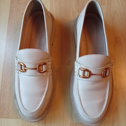 Zara women's loafers size 41 used, beige