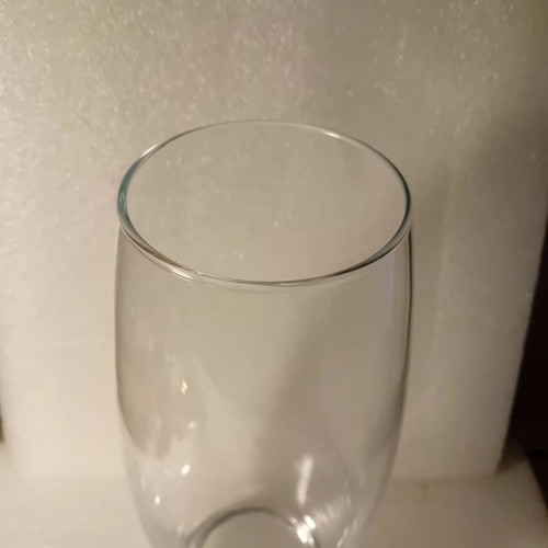 Glass vase tall 26cm used